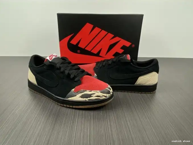 Rep Onekick Air Low 1 SoleFly x Carnivore Jordan DN3400-001 0404